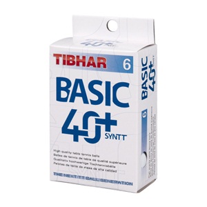 Bola 40+ Tibhar SynTT Basic White