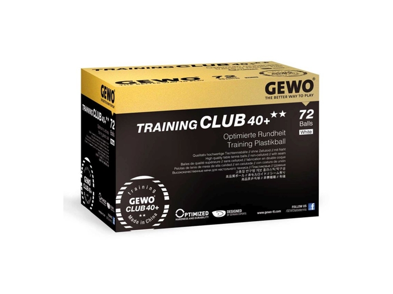 Gewo 40+ABS Training CLUB Balls isi 72