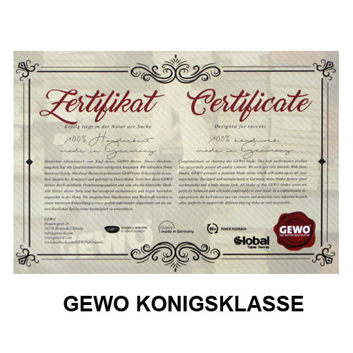 Gewo Königsklasse Karbon Sieben